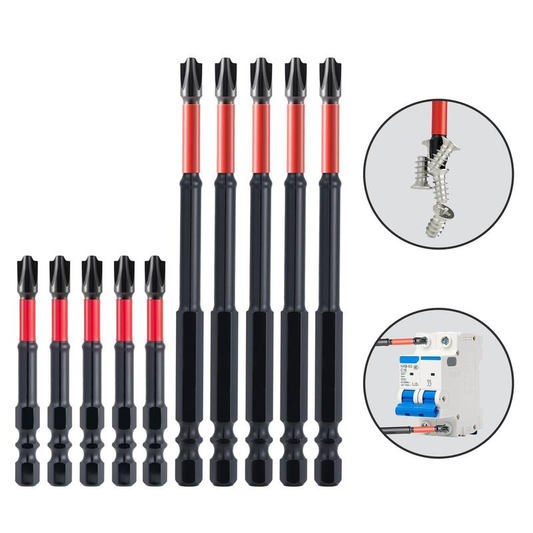 10PCS Impact Screwdriver Bit Set for Electricians